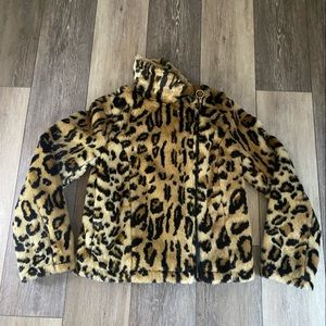 Fur Cheetah Print coat
